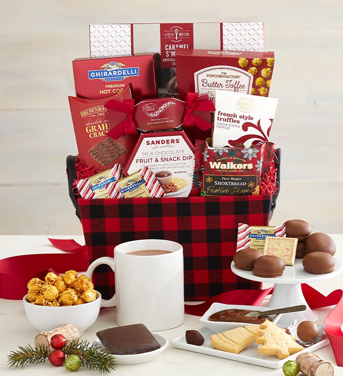 Buffalo Plaid Holiday Basket